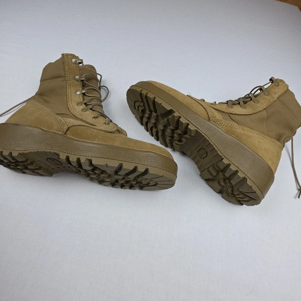 Belleville 798 Hot Weather Army Combat Boot Mens 7 R Coyote Brown Suede Nylon